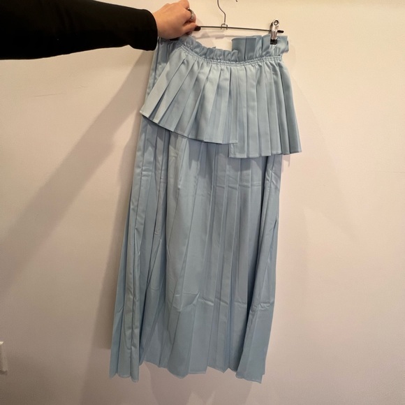 Wnderkammer Asymmetric Long Pleats Midi Skirt - Picture 11 of 13